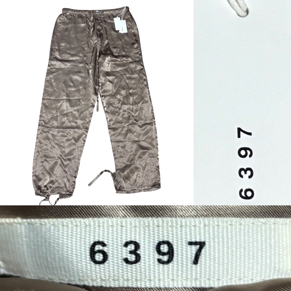 NWT 6397 Slim Acetate Pull On Pant Women’s Size Medium In Beige